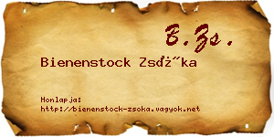 Bienenstock Zsóka névjegykártya